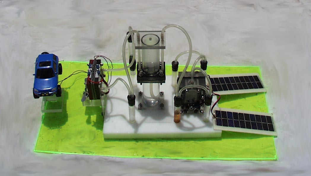 See the layout diagram for the Deluxe Fuel Cell Learning Kit.